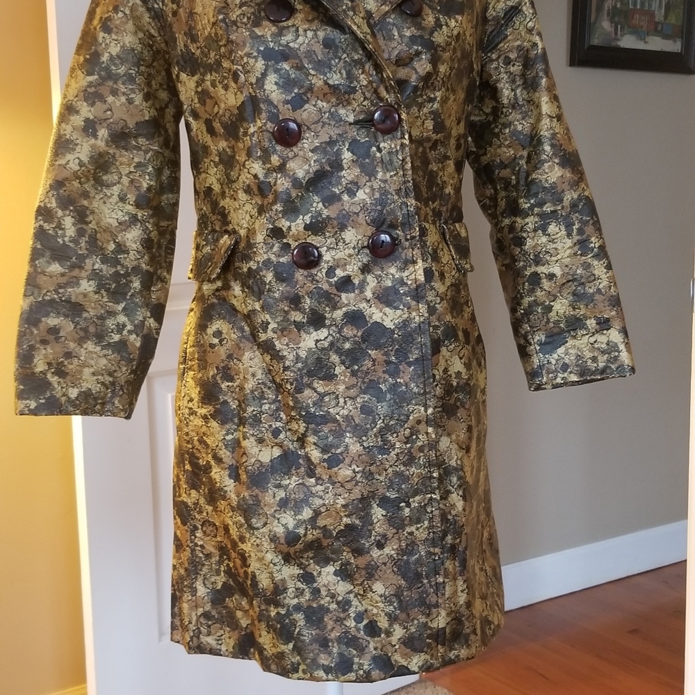Vintage 60s O-kay Fashions mod vinyl coat